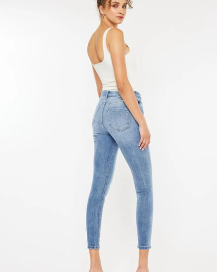 Kancan High Waist Cat's Whiskers Skinny Jeans - THE AMERICAN BLUE