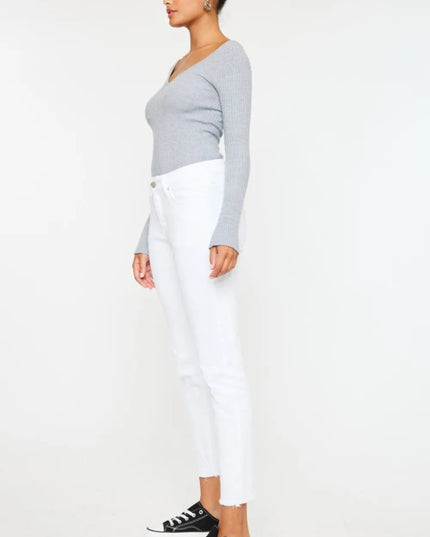 Kancan Mid Rise Ankle Skinny Jeans - THE AMERICAN BLUE
