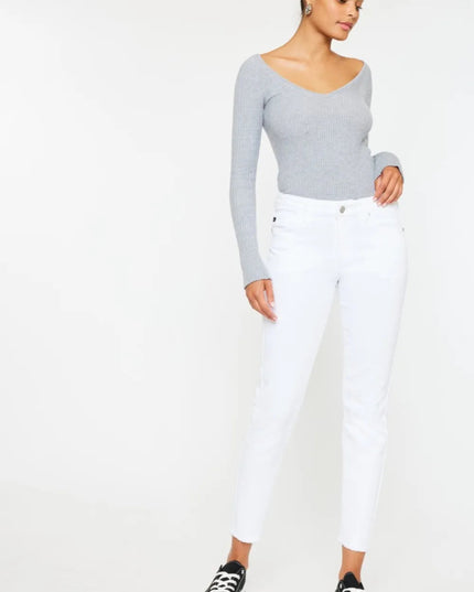 Kancan Mid Rise Ankle Skinny Jeans - THE AMERICAN BLUE