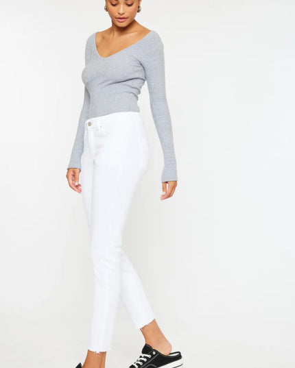 Kancan Mid Rise Ankle Skinny Jeans - THE AMERICAN BLUE