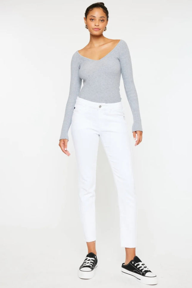 Kancan Mid Rise Ankle Skinny Jeans - THE AMERICAN BLUE