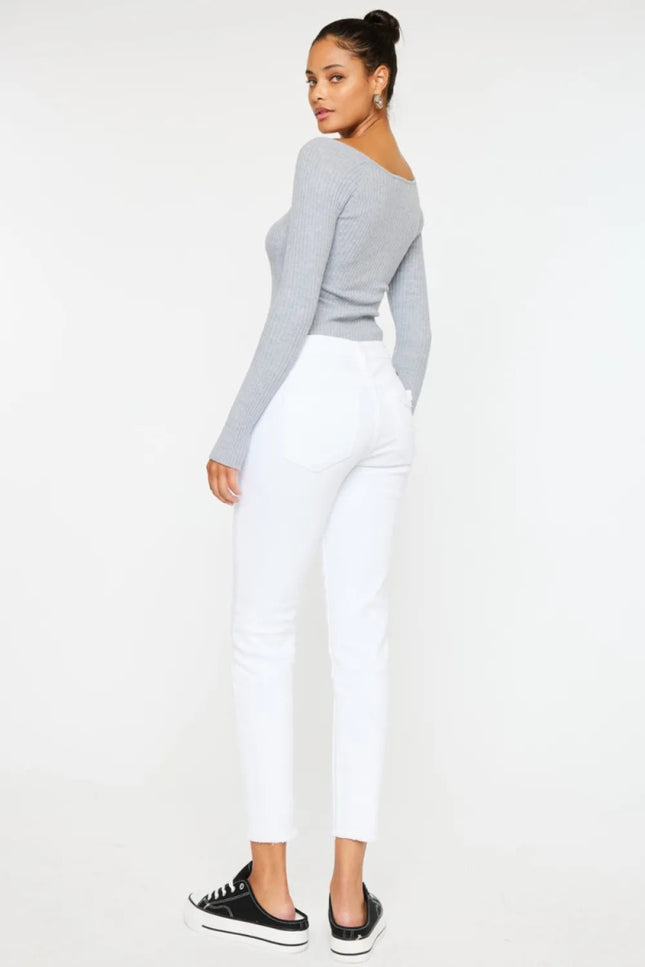 Kancan Mid Rise Ankle Skinny Jeans - THE AMERICAN BLUE