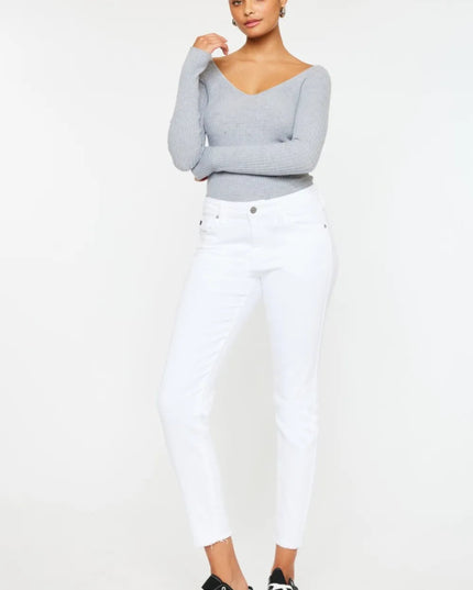 Kancan Mid Rise Ankle Skinny Jeans - THE AMERICAN BLUE