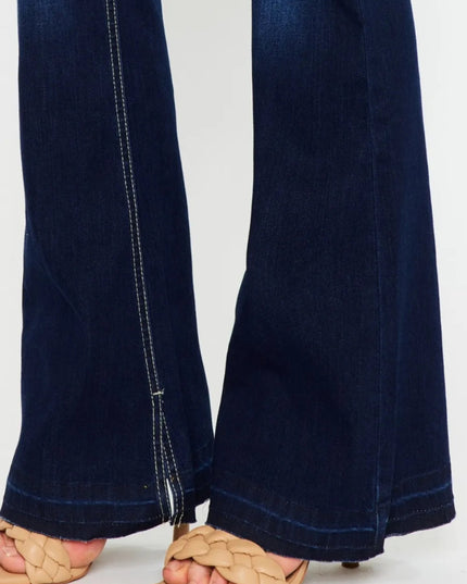 Kancan Mid Rise Slim Flare Jeans - THE AMERICAN BLUE