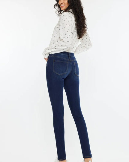 Kancan Mid Rise Super Skinny Jeans - THE AMERICAN BLUE