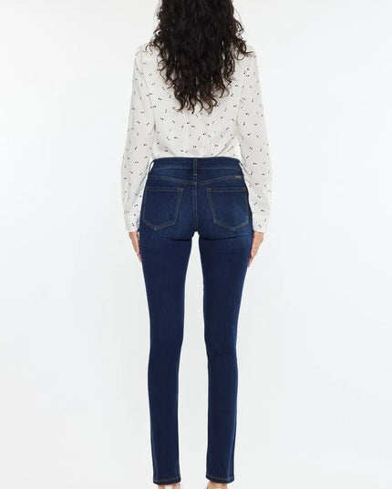 Kancan Mid Rise Super Skinny Jeans - THE AMERICAN BLUE