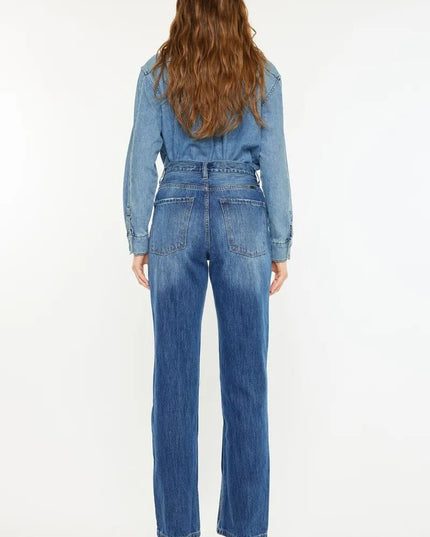 Kancan Ultra High Rise 90's Boyfriend Jeans - THE AMERICAN BLUE