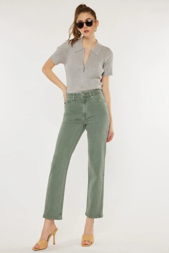 Kancan Ultra High Rise Straight Jeans - THE AMERICAN BLUE