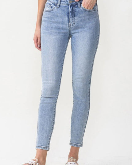 Lovervet Full Size Talia High Rise Crop Skinny Jeans - THE AMERICAN BLUE