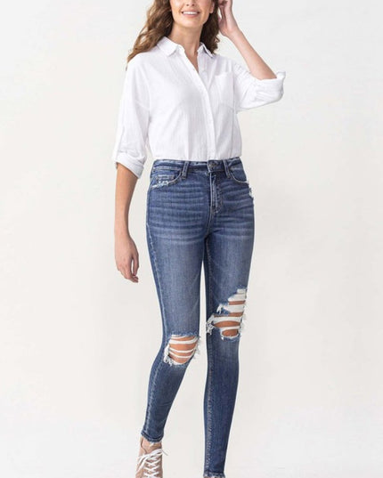 Lovervet Hayden Full Size High Rise Skinny - THE AMERICAN BLUE