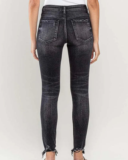 Lovervet Raw Hem Cropped Skinny Jeans - THE AMERICAN BLUE