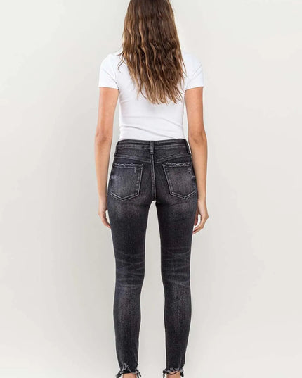 Lovervet Raw Hem Cropped Skinny Jeans - THE AMERICAN BLUE