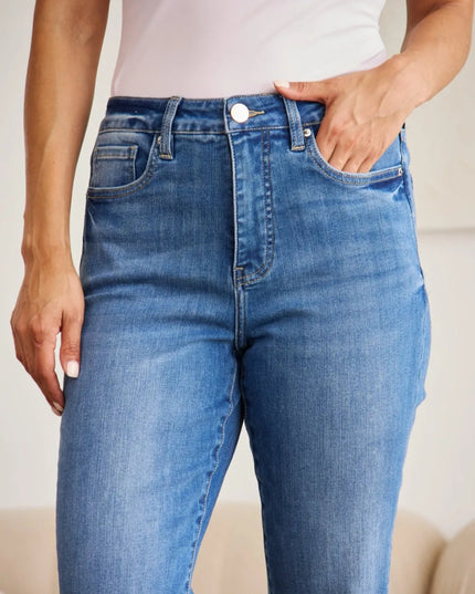 RFM Mini Mia Full Size Tummy Control High Waist Jeans - THE AMERICAN BLUE