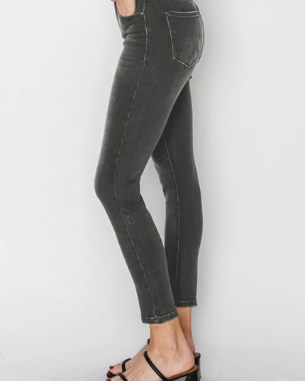 RISEN Full Size High Rise Ankle Skinny Jeans - THE AMERICAN BLUE