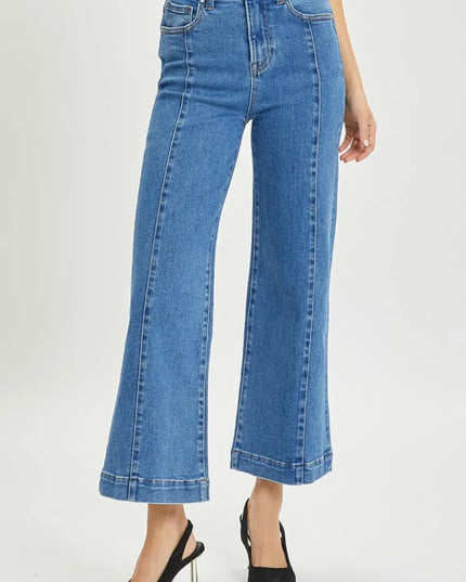 RISEN Full Size High Rise Wide Leg Jeans - THE AMERICAN BLUE