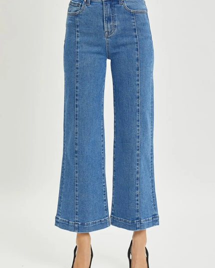 RISEN Full Size High Rise Wide Leg Jeans - THE AMERICAN BLUE
