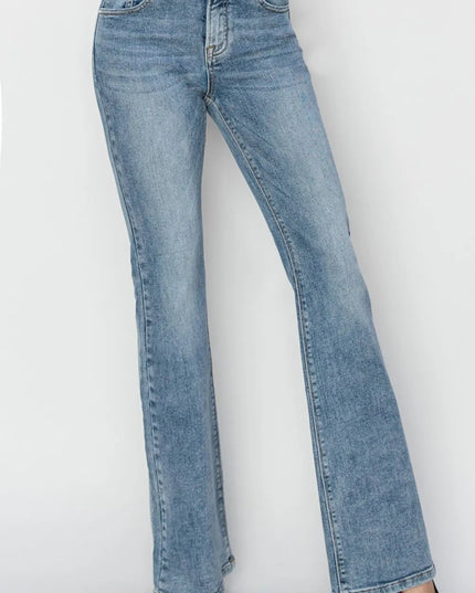 RISEN Full Size Mid Rise Bootcut Jeans - THE AMERICAN BLUE