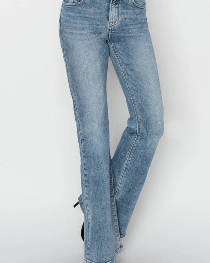 RISEN Full Size Mid Rise Bootcut Jeans - THE AMERICAN BLUE