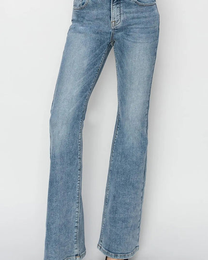 RISEN Full Size Mid Rise Bootcut Jeans - THE AMERICAN BLUE