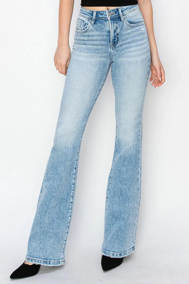 RISEN High Rise Bootcut Jeans - THE AMERICAN BLUE
