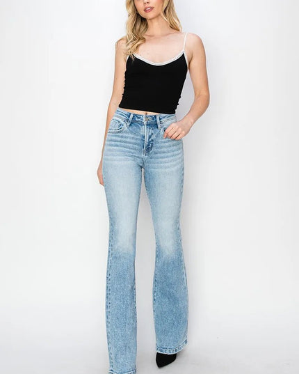 RISEN High Rise Bootcut Jeans - THE AMERICAN BLUE
