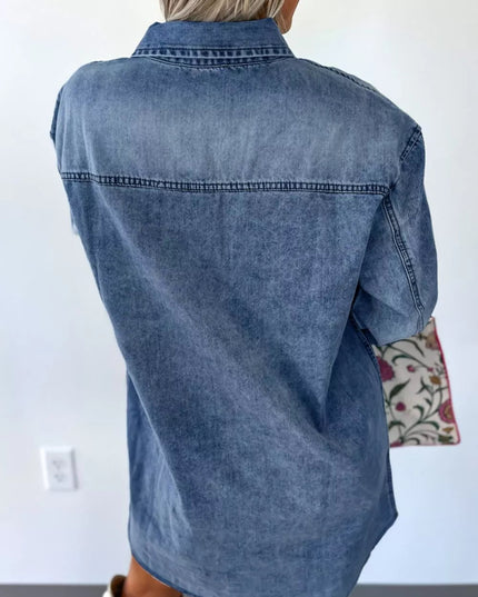 Vintage Wash Button - Down Denim Dress - THE AMERICAN BLUE