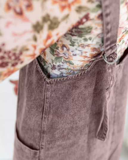 Vintage Wash Denim Overall Dress - THE AMERICAN BLUE