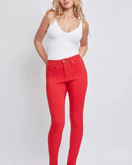 YMI Jeanswear Full Size Hyperstretch Mid - Rise Skinny Jeans - THE AMERICAN BLUE