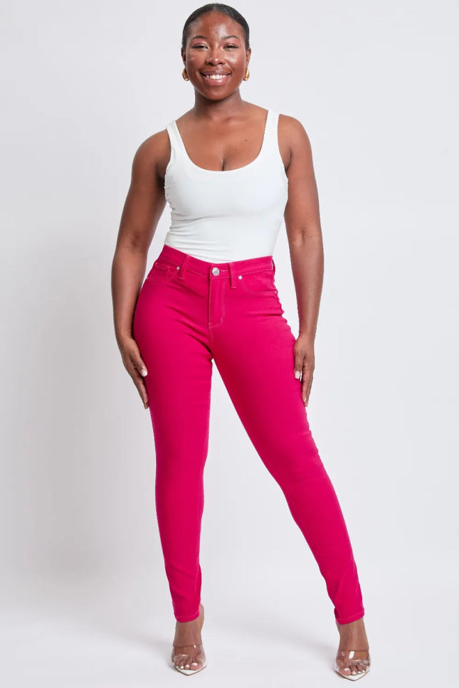 YMI Jeanswear Hyperstretch Mid - Rise Skinny Jeans - THE AMERICAN BLUE