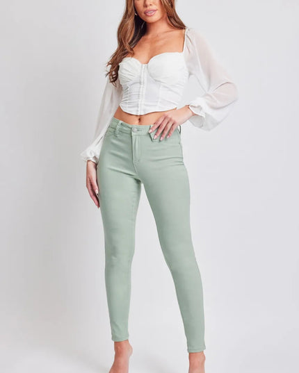 YMI Jeanswear Hyperstretch Mid - Rise Skinny Jeans - THE AMERICAN BLUE