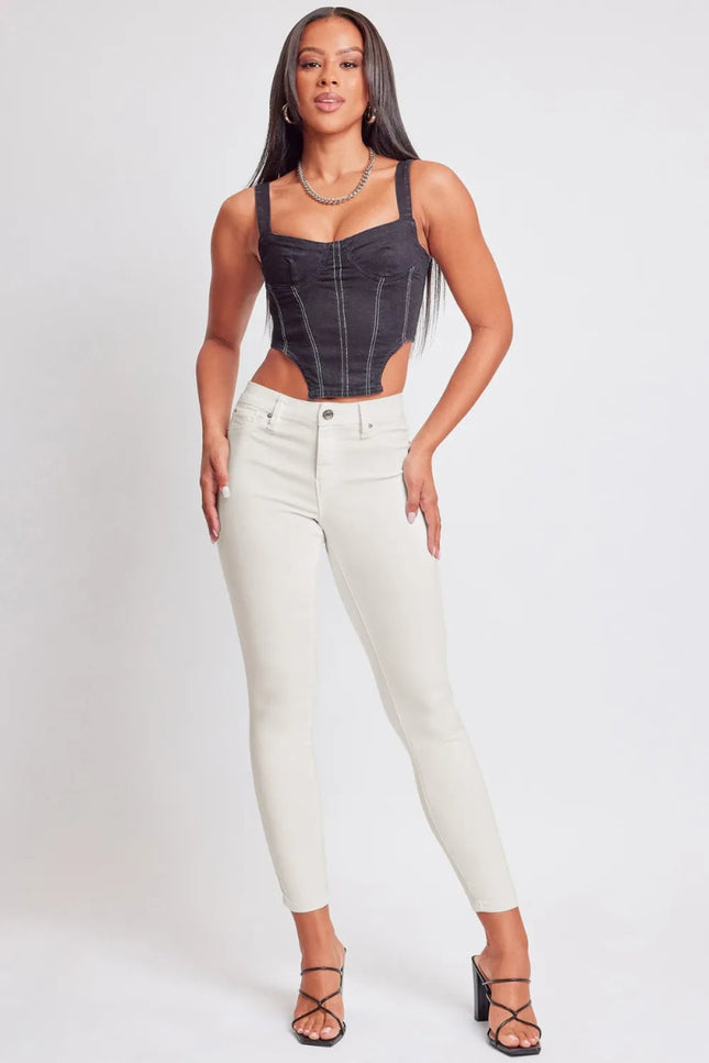 YMI Jeanswear Hyperstretch Mid - Rise Skinny Jeans - THE AMERICAN BLUE