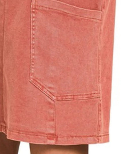 Zenana Washed Adjustable Strap Denim Overall Dress - THE AMERICAN BLUE